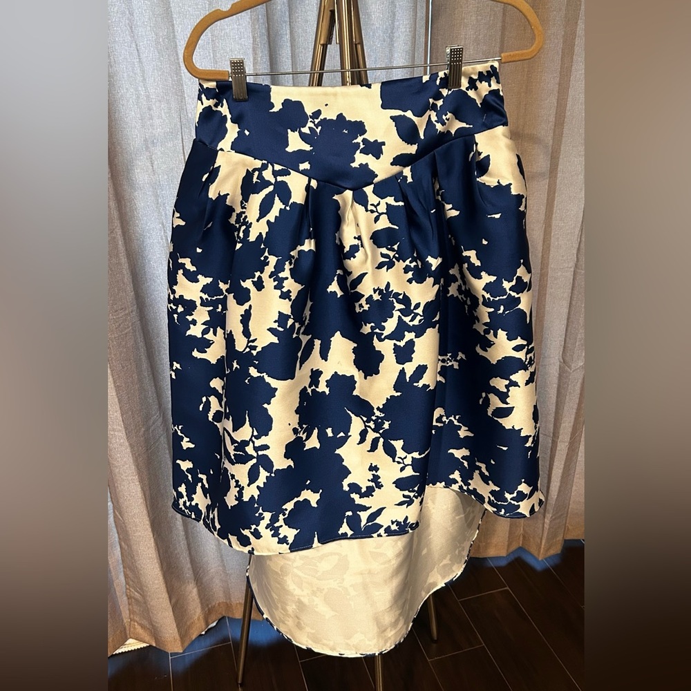 Beulah Blue and‎ white asymmetrical skirt. Absolutely gorgeous.